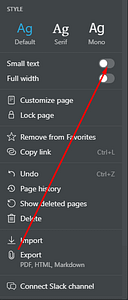 changing font size in notion